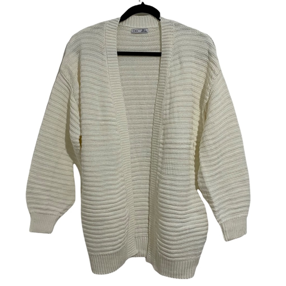 Dex Textured Open Front Knit Cardigan - Picture 3 of 9
